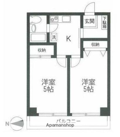 サングレイス吉野町 2階階 間取り