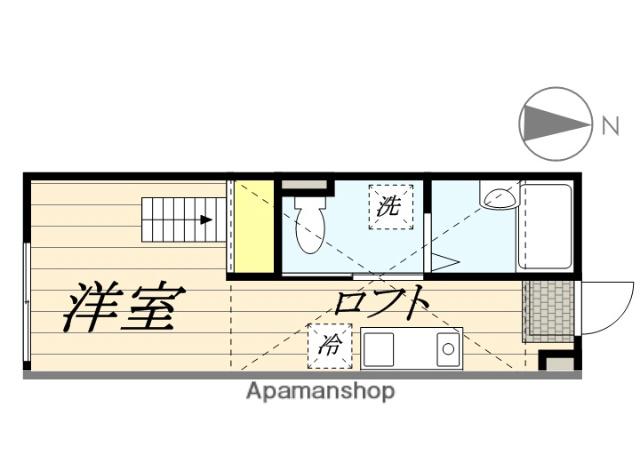 ハーミットクラブハウス西横浜Ⅲ(ワンルーム/2階)の間取り写真