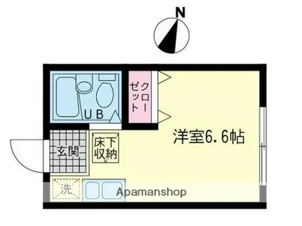 フィットハウス平楽壱番館(ワンルーム/1階)の間取り写真