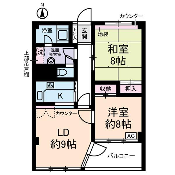 野毛山マンション 5階階 間取り