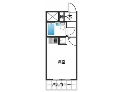 スカイコート横浜弘明寺(ワンルーム/3階)の間取り写真