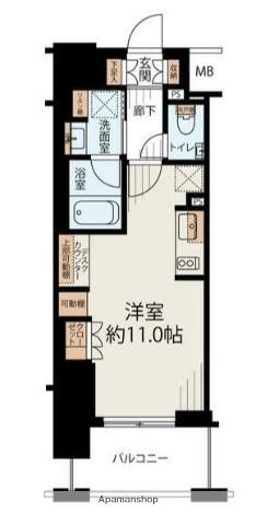 デュオステージ横濱桜木町 11階階 間取り
