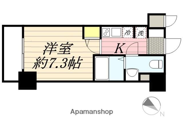 ライジングプレイス桜木町二番館 11階階 間取り