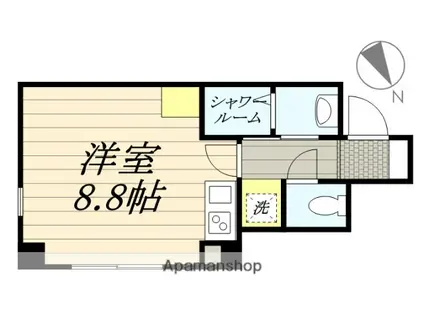 ブリティッシュクラブ宮川町(ワンルーム/1階)の間取り写真