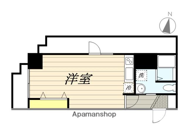 グリフィン横浜・ポートサイド(ワンルーム/6階)の間取り写真