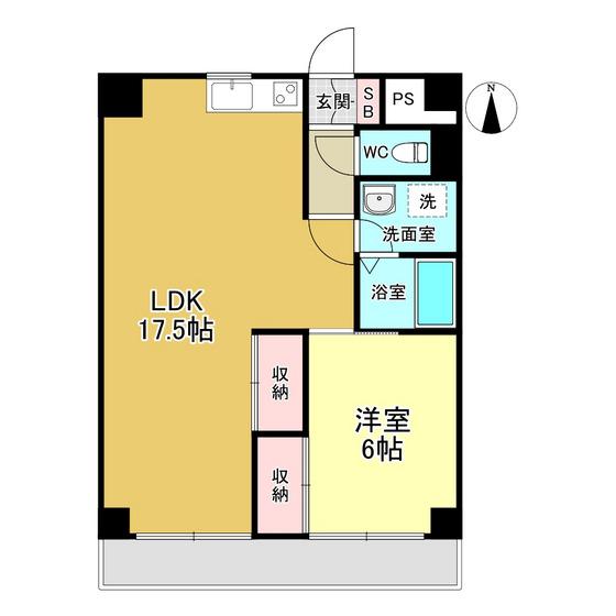 ロイヤルフラット野毛山壱番館 7階階 間取り