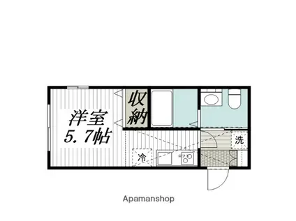 ディモーラ杉田(ワンルーム/1階)の間取り写真