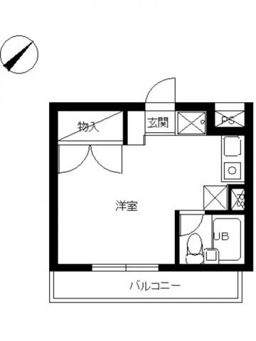 スカイコート東白楽 3階階 間取り