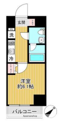 SHOKEN RESIDENCE横浜戸部Ⅱ(1K/2階)の間取り写真