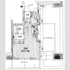 フェリズ横浜関内 10階階 間取り