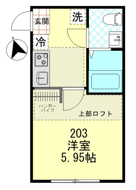 バーン・サヌーク杉田 2階階 間取り