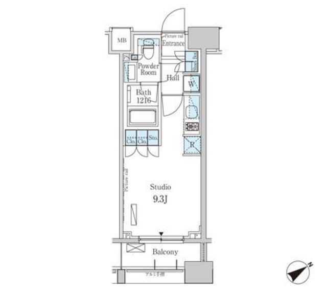 パークアクシス横浜山下町 3階階 間取り