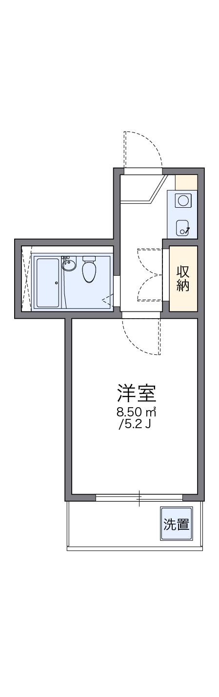 レオパレスASANO 2階階 間取り