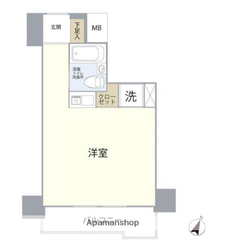 ビッグヴァンステイツ伊勢佐木南 6階階 間取り
