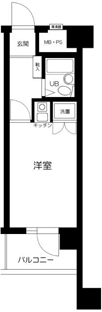 ヴェラハイツ鶴見 8階階 間取り
