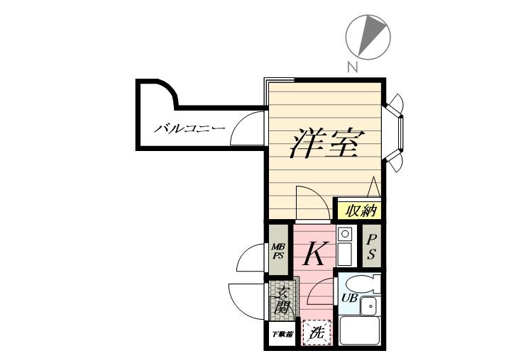 ヴァンハウス横須賀中央 4階階 間取り