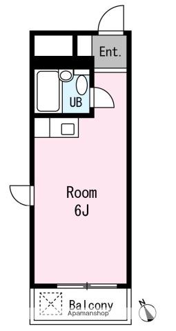 ランドール中山(ワンルーム/3階)の間取り写真