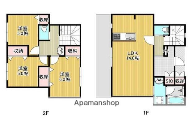 アルン都筑(3LDK)の間取り写真