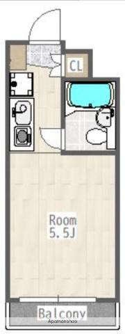 TOP長津田第2(ワンルーム/4階)の間取り写真