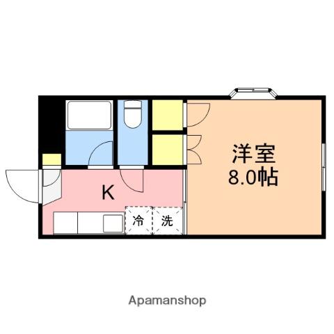田中ビル(1K/2階)の間取り写真