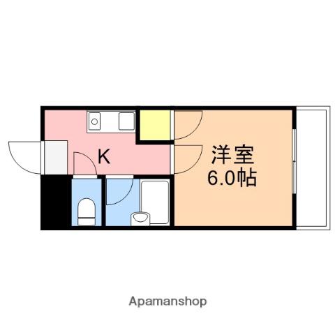 メゾンプランタン(1K/2階)の間取り写真
