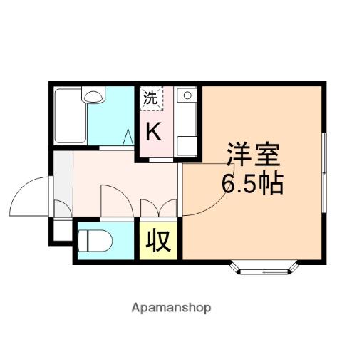 ネクスト中野山(1K/1階)の間取り写真