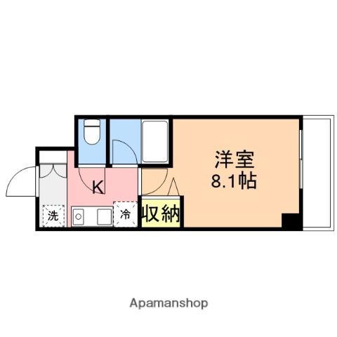オセオ弁天(1K/9階)の間取り写真
