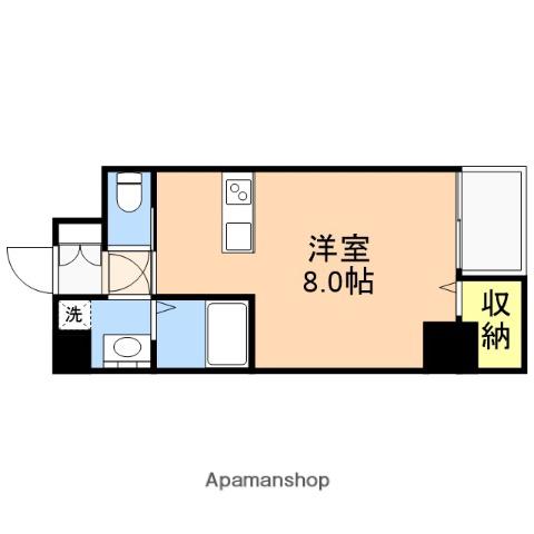 ライフコア駅南(ワンルーム/3階)の間取り写真