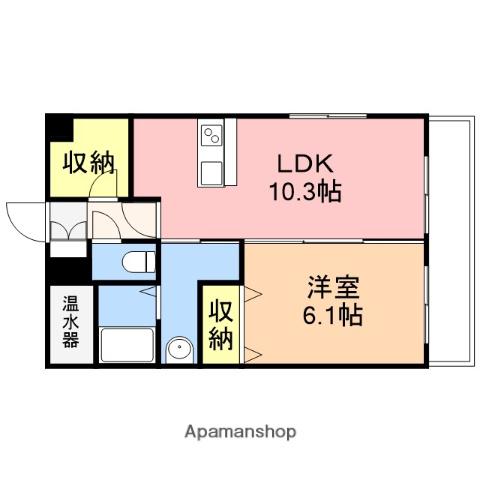 ベリエⅢ(1LDK/3階)の間取り写真