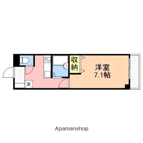 ピュアコースト(1K/2階)の間取り写真