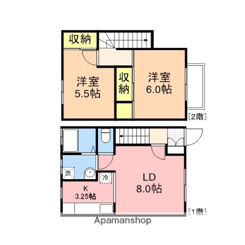 アーバンライフA棟(2LDK/1階)の間取り写真