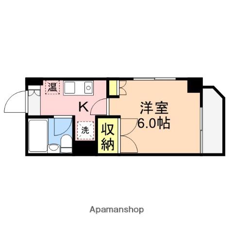 プレステージ新潟(1K/3階)の間取り写真