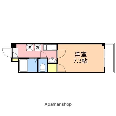 LILY-BE穂高(1K/3階)の間取り写真