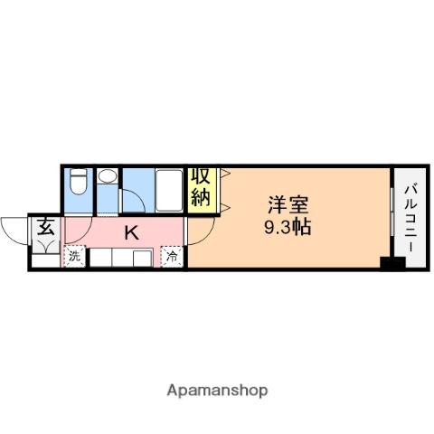 FIEL白山公園(1K/4階)の間取り写真