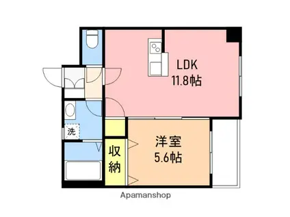 BLISS1615(1LDK/5階)の間取り写真