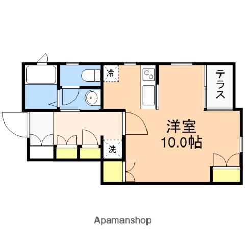 ルーエ紫竹山(ワンルーム/1階)の間取り写真
