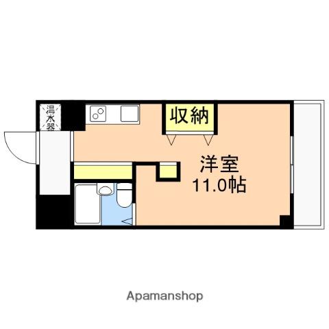 チサンマンション南浜(ワンルーム/7階)の間取り写真