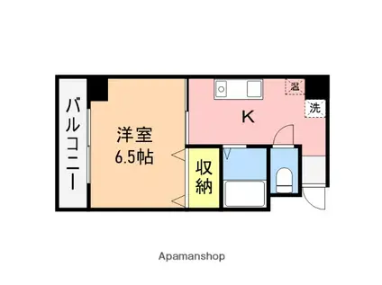 マンション アスカ(1K/10階)の間取り写真