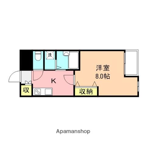 ファーストクラス豊栄(1K/3階)の間取り写真