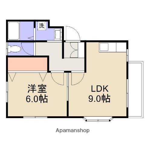 コーポラベンダー(1LDK/1階)の間取り写真