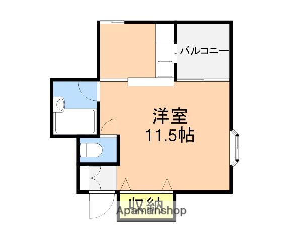 Nハウス(ワンルーム/2階)の間取り写真