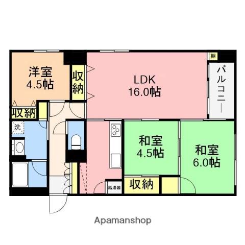 リバーシティ日東2(3LDK/4階)の間取り写真