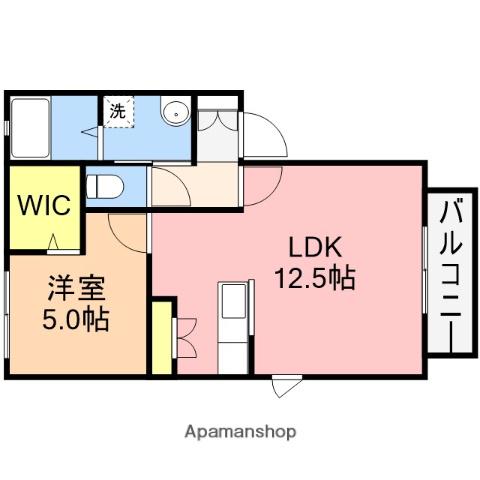 グリーンヴィラ(1LDK/1階)の間取り写真