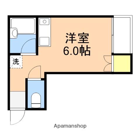 LILY-BE 1ST(ワンルーム/1階)の間取り写真