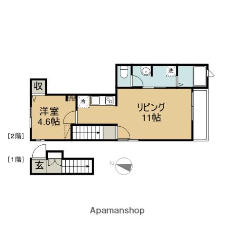 エトピリカ(1LDK/2階)の間取り写真