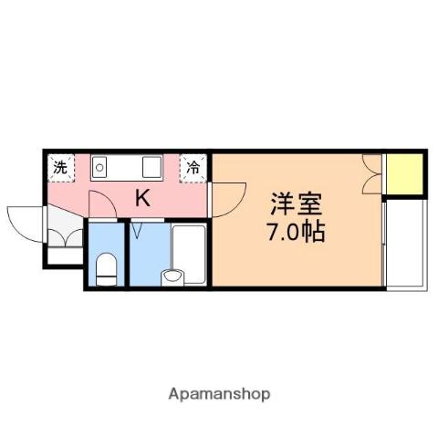 SAJAーさくら(1K/1階)の間取り写真