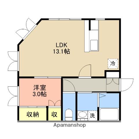 ラヴェンデュラ(1LDK/2階)の間取り写真