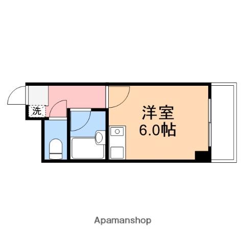 パレ・ドール日の出新潟(ワンルーム/5階)の間取り写真