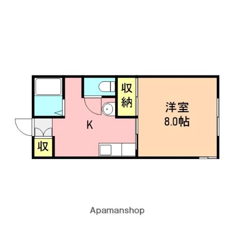 コーポラスKODAMA(1K/1階)の間取り写真