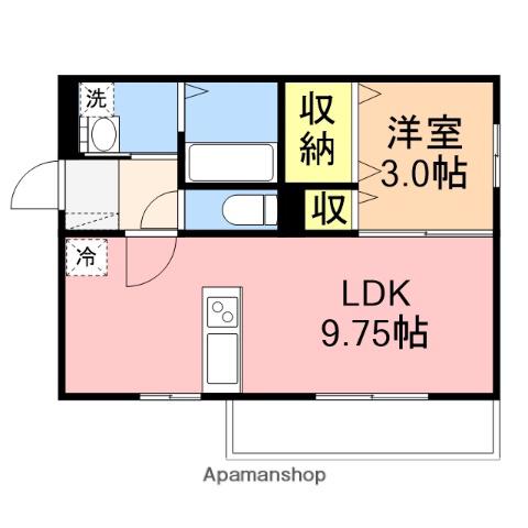 DROOMSUMON弁天橋Ⅰ(1LDK/1階)の間取り写真